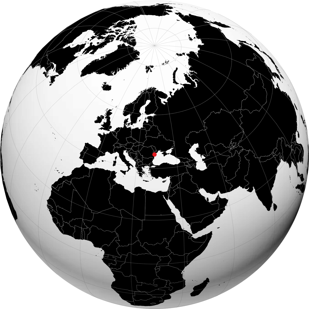 Tulcea no globo