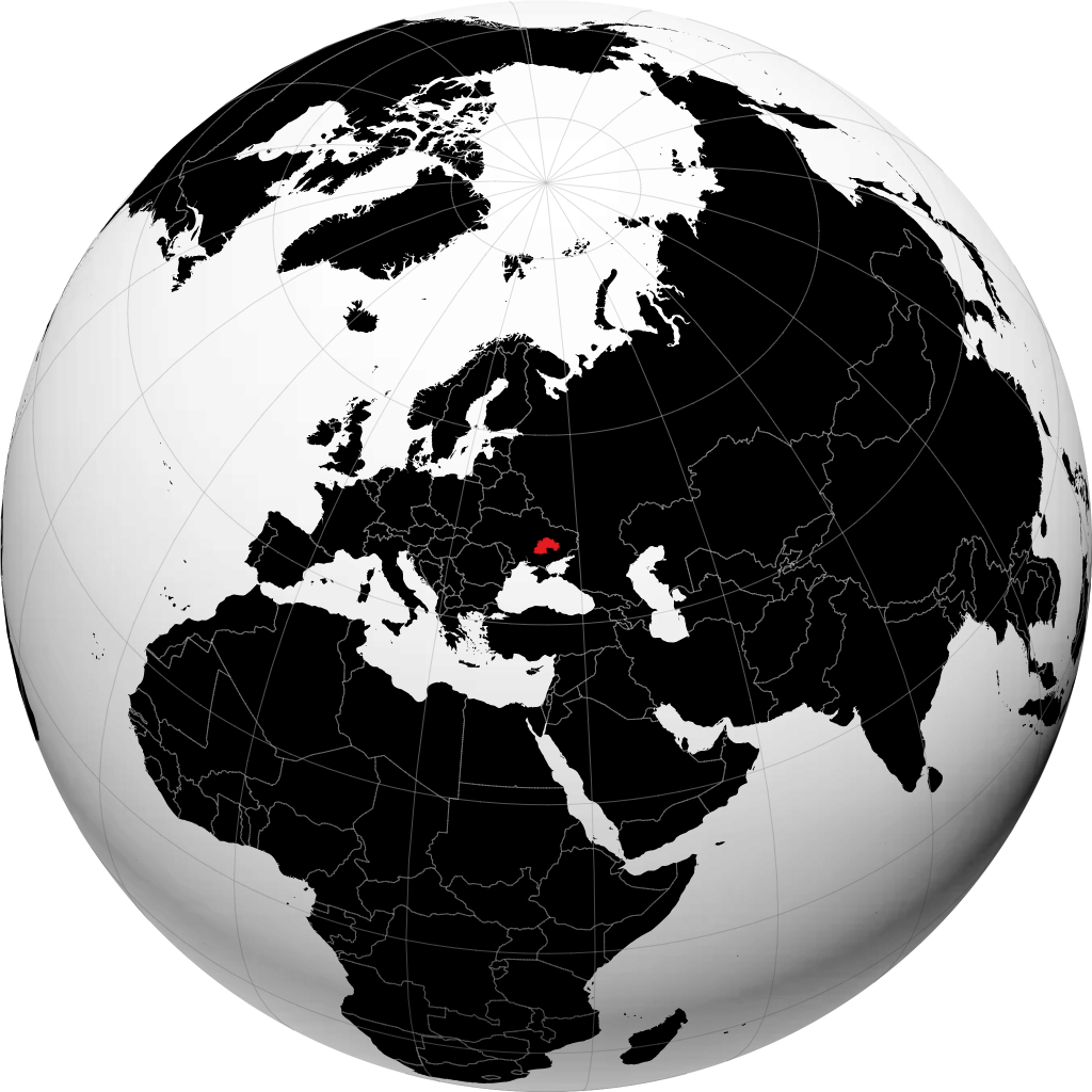 Oblast de Dnipropetrovsk no globo
