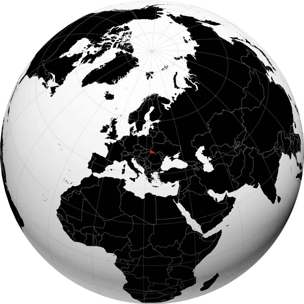 Oblast de Transcarpácia no globo