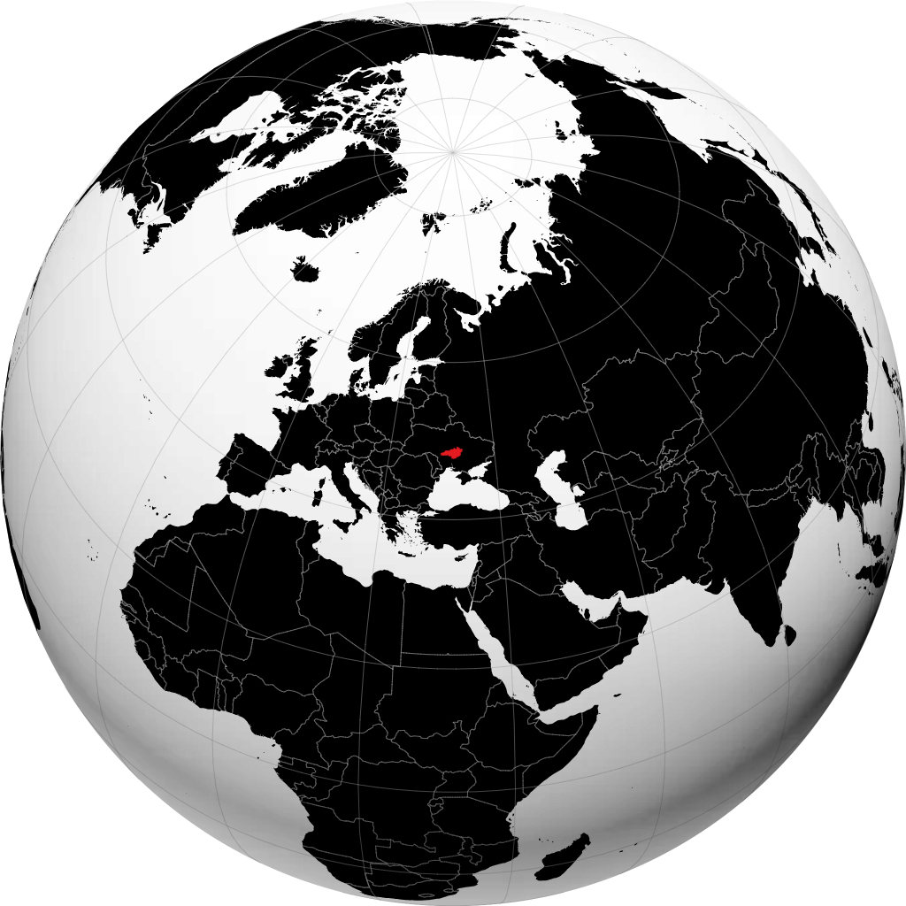 Oblast de Kirovohrad no globo