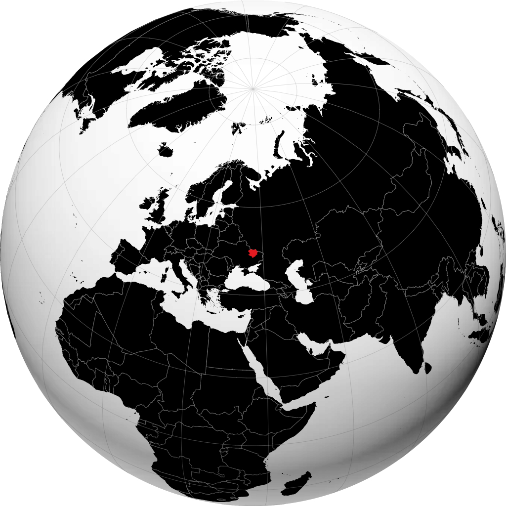 Oblast de Kharkiv no globo