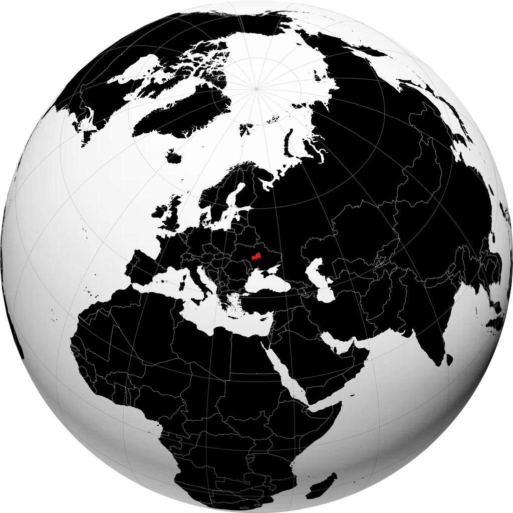 Oblast de Cherkasy no globo