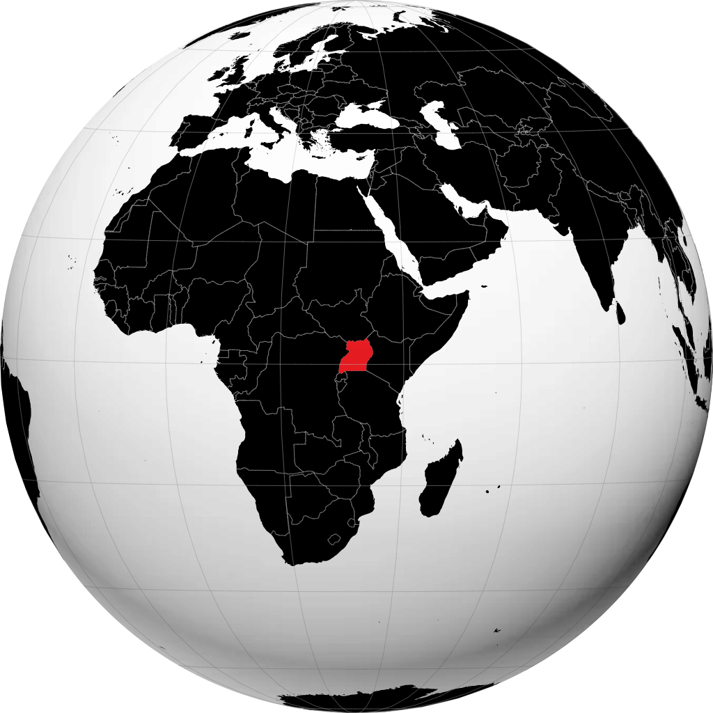 Uganda no globo