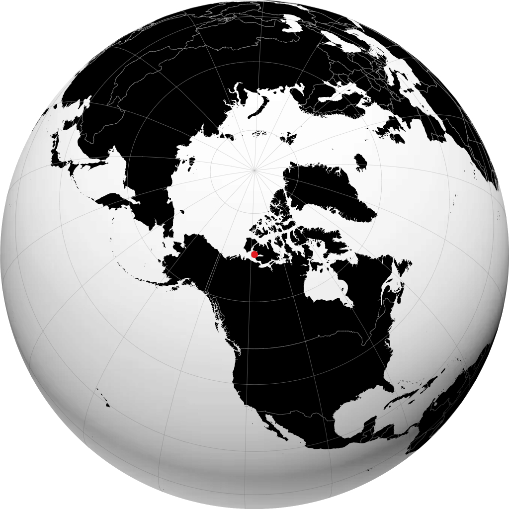 Ulukhaktok no globo