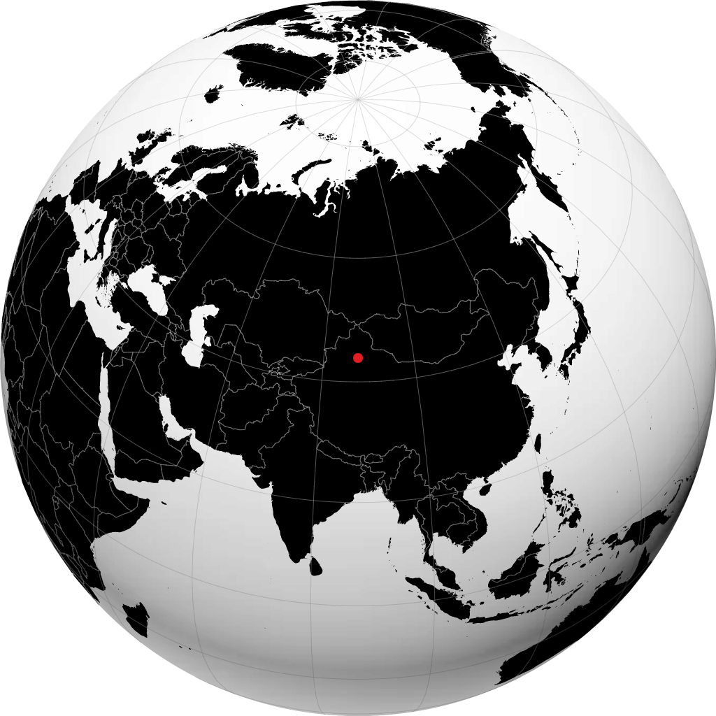 Urumqi no globo