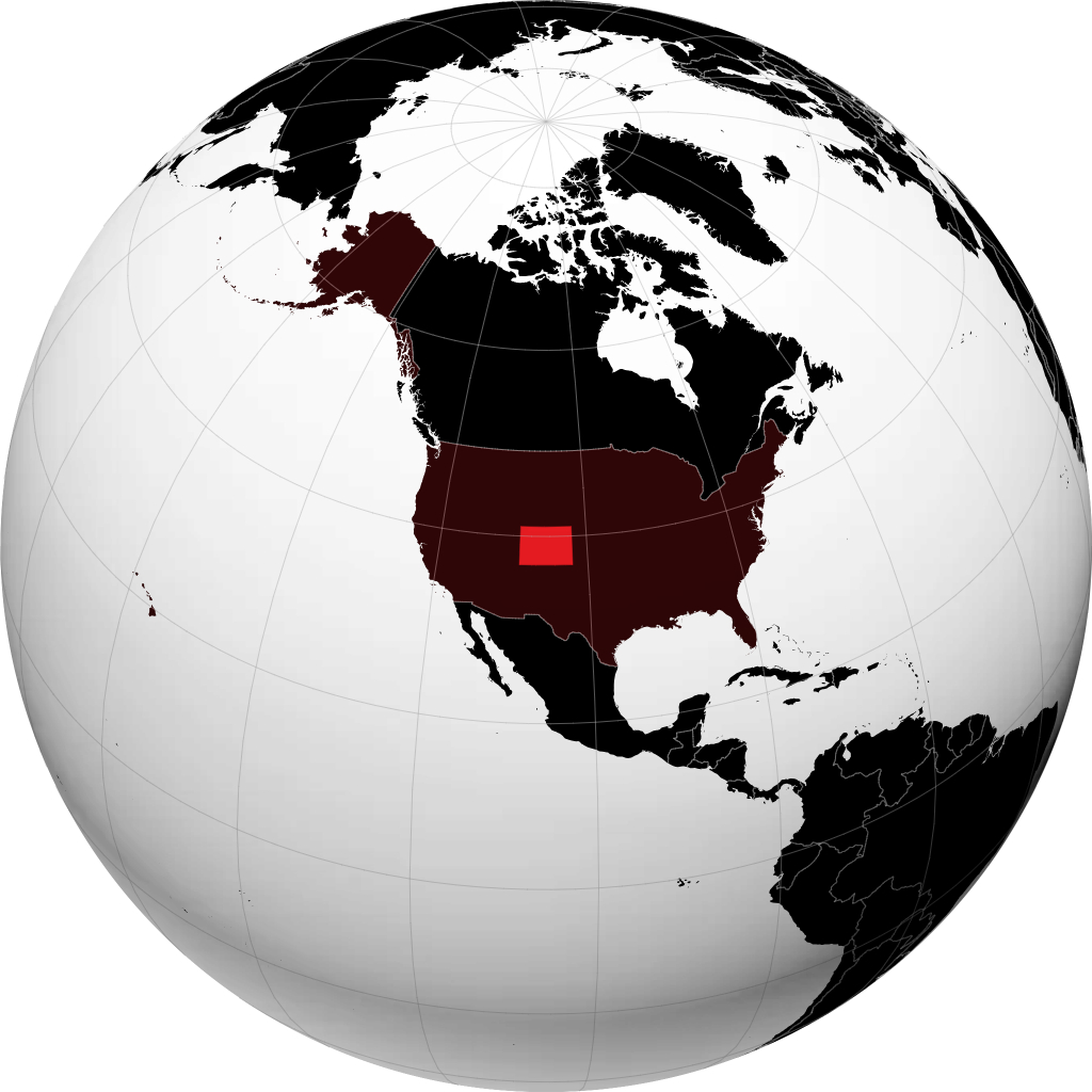 Colorado no globo