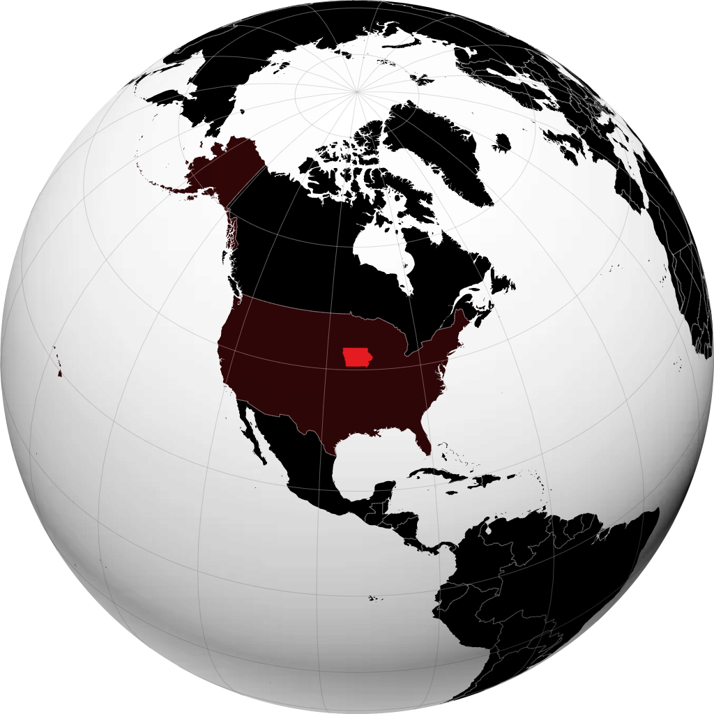 Iowa no globo