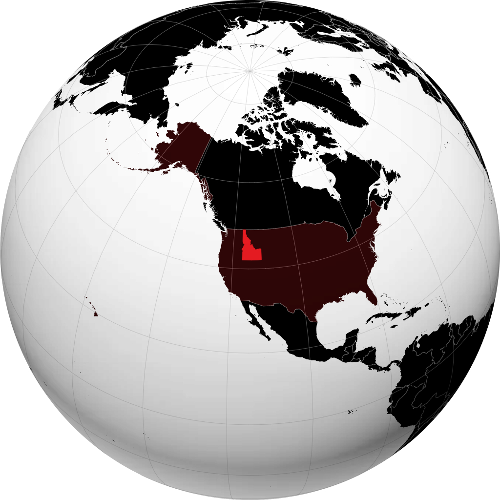 Idaho no globo