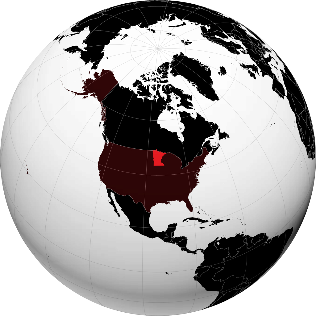 Minnesota no globo