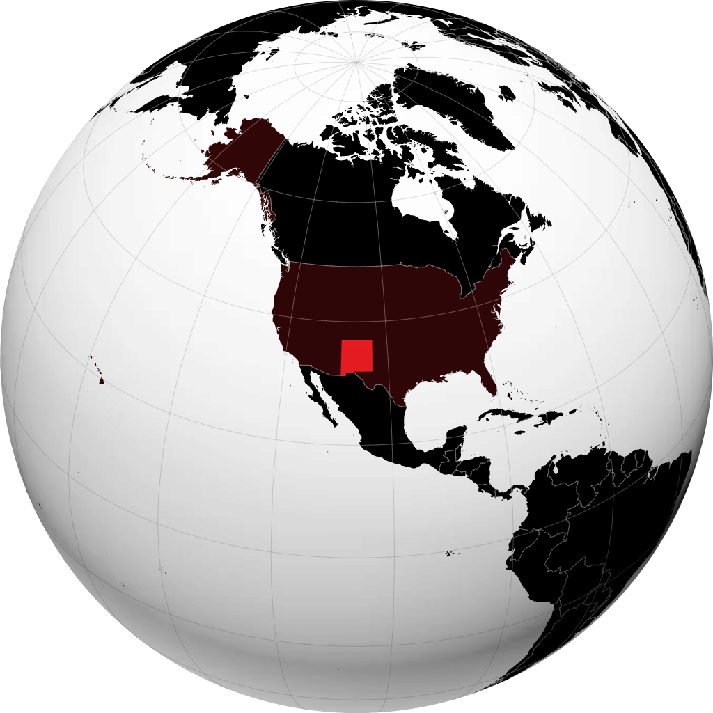 Novo México no globo