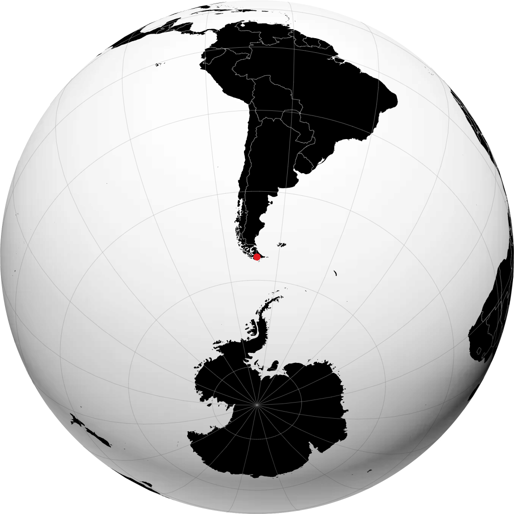Ushuaia no globo