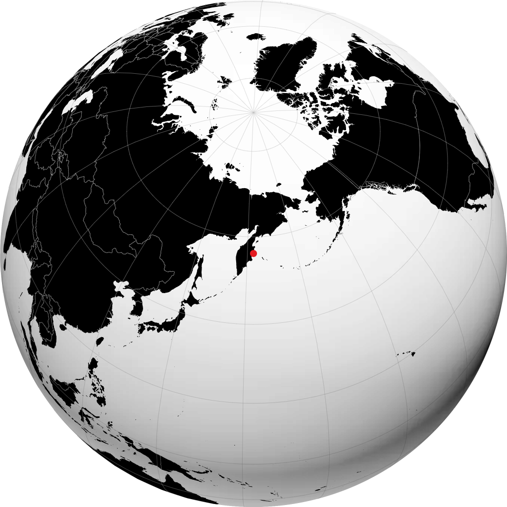 Ust-Kamchatsk no globo