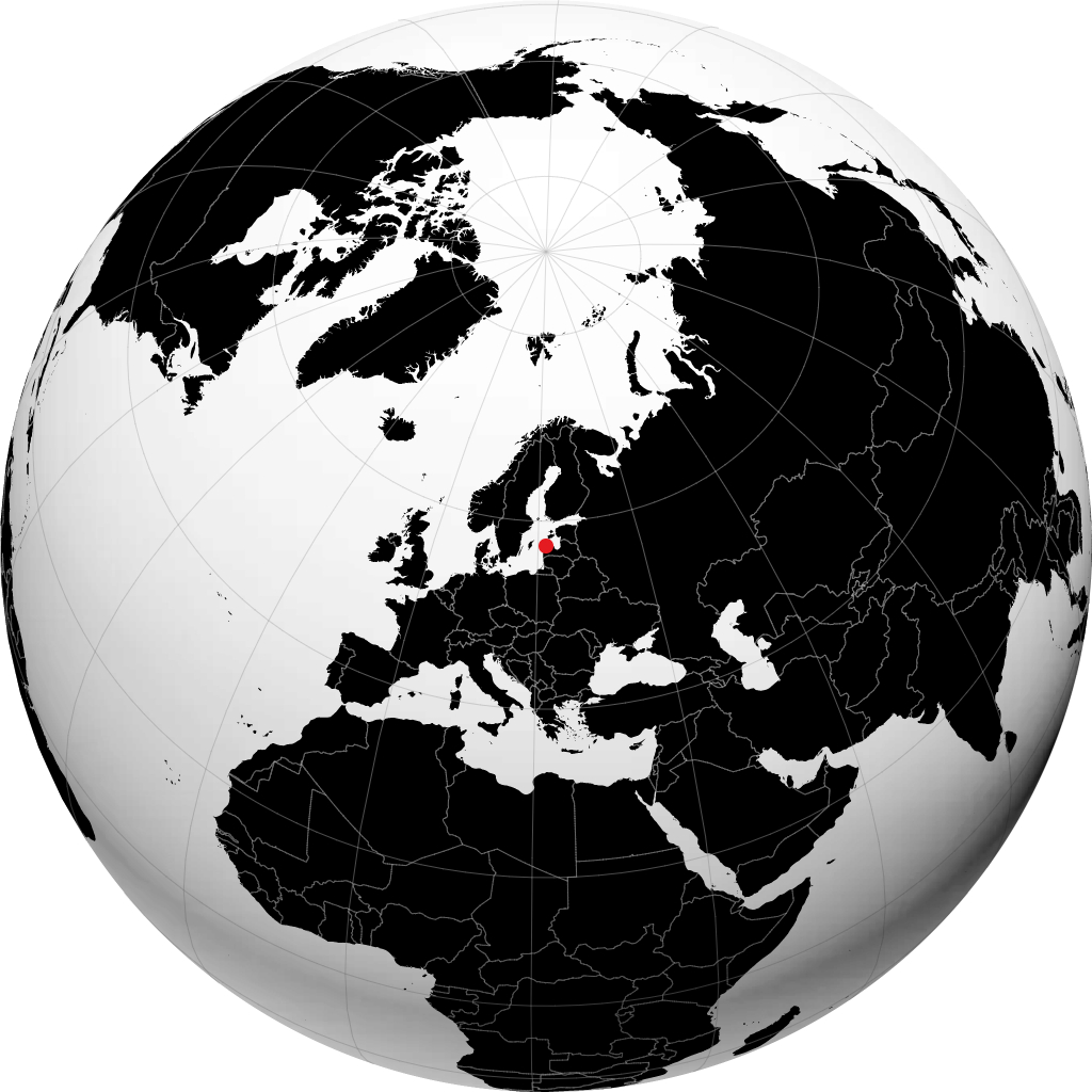 Ventspils no globo