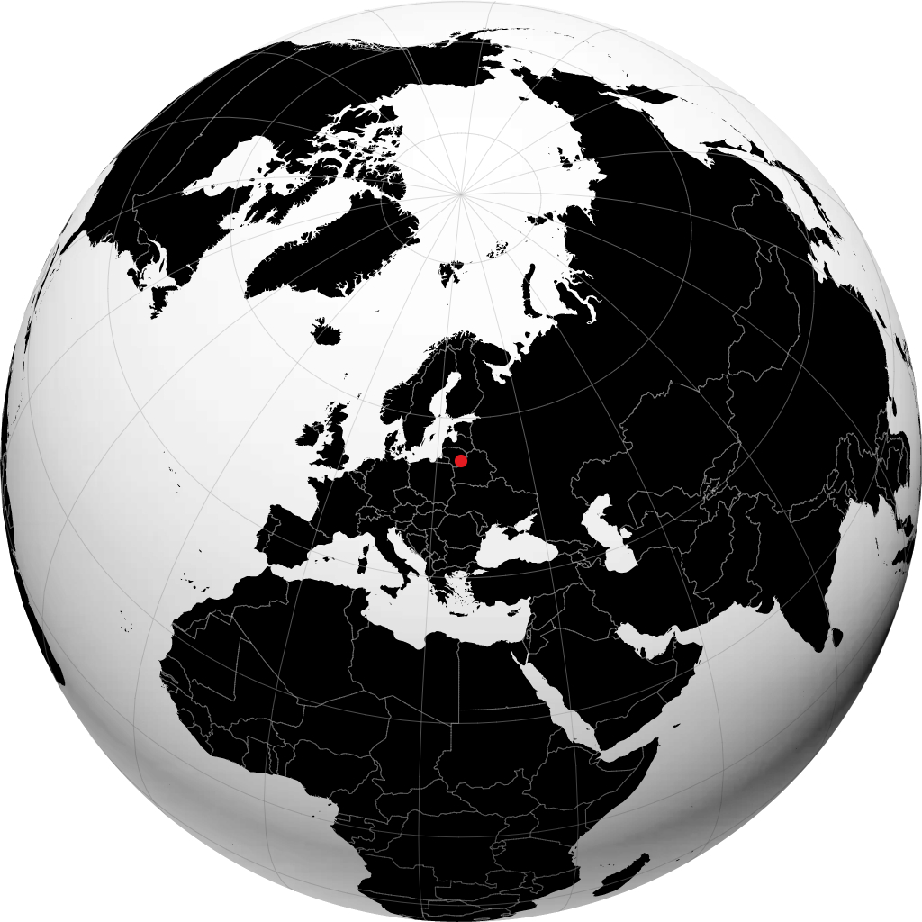 Vilnius no globo