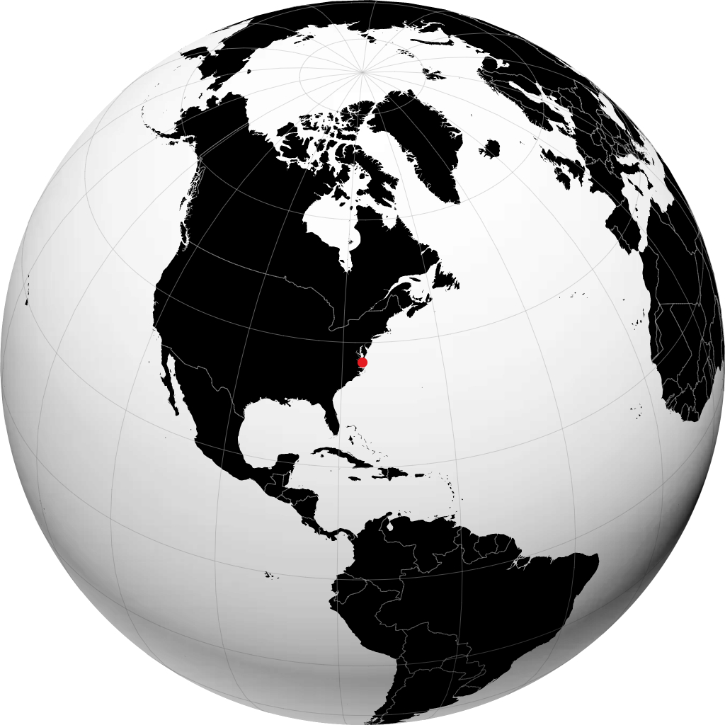 Virginia Beach no globo