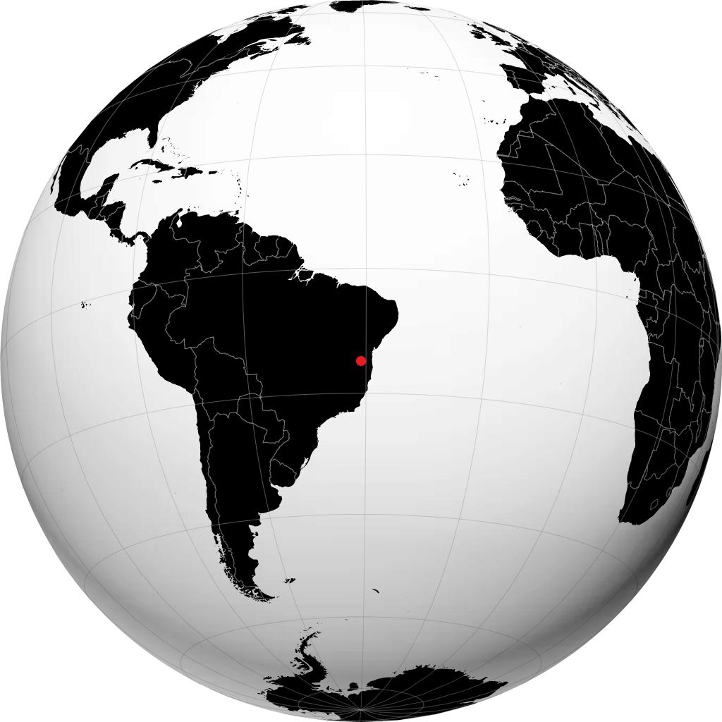 Vitória da Conquista no globo