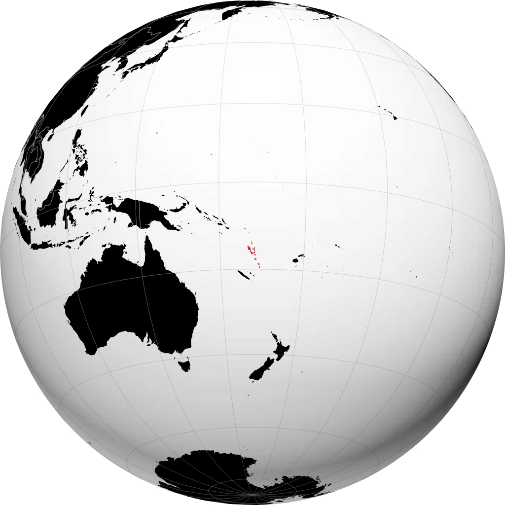 Vanuatu no globo