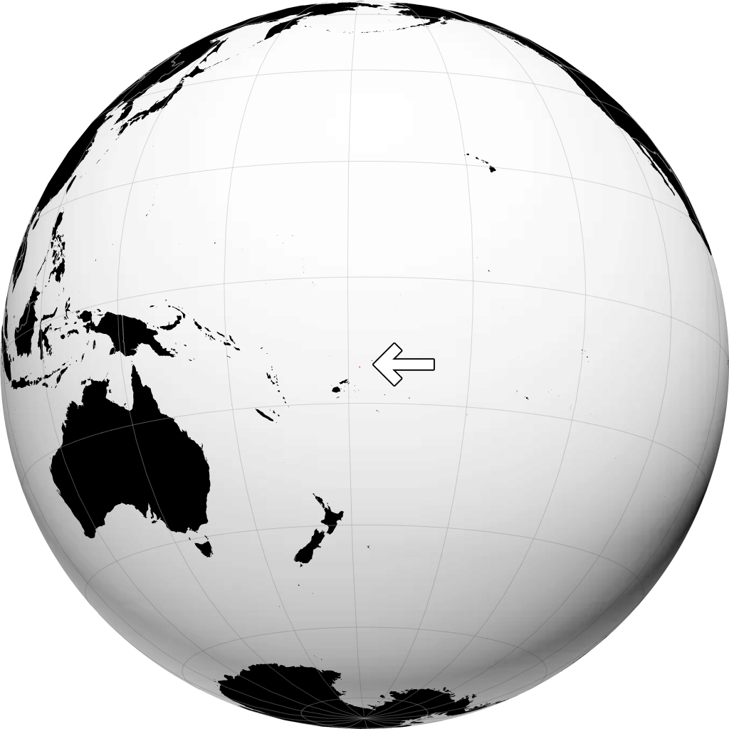Wallis e Futuna no globo
