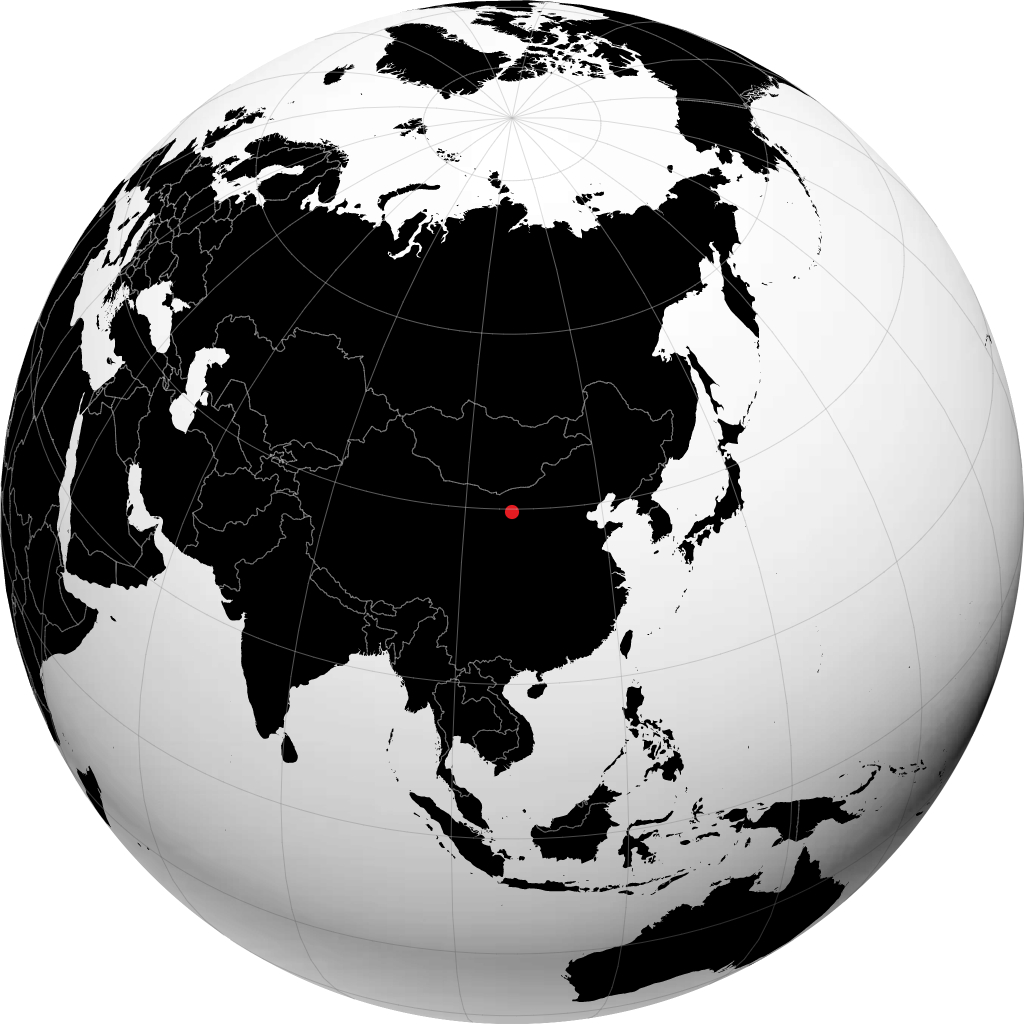Wuhai no globo