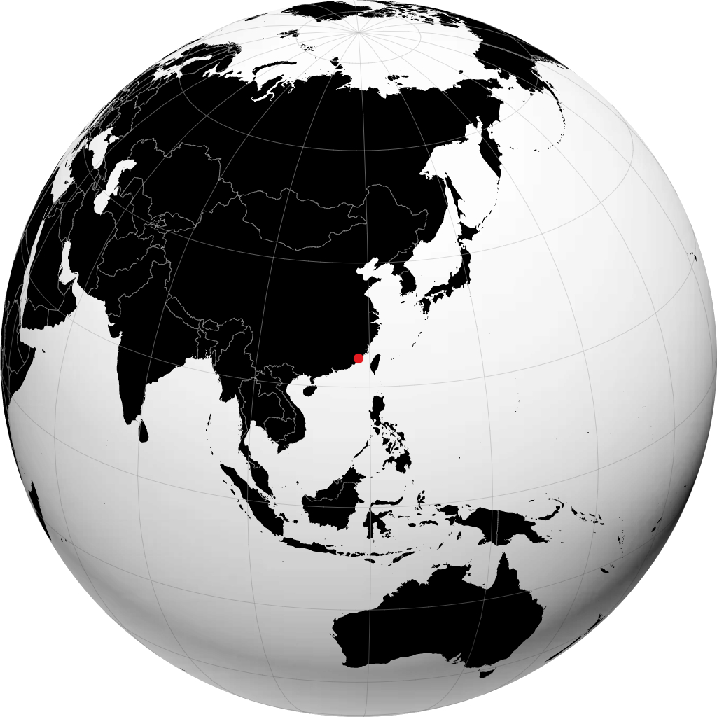 Xiamen no globo