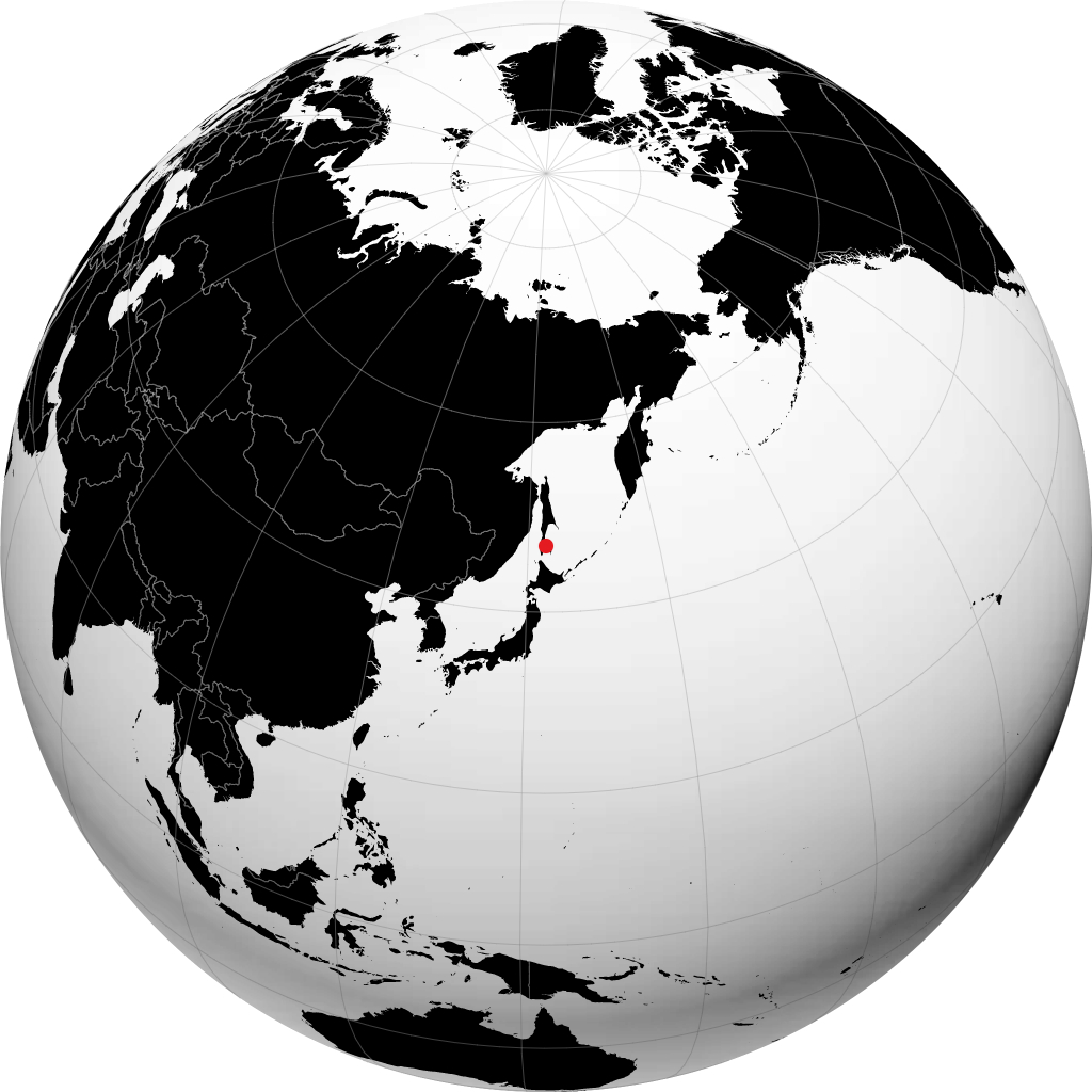 Yuzhno-Sakhalinsk no globo