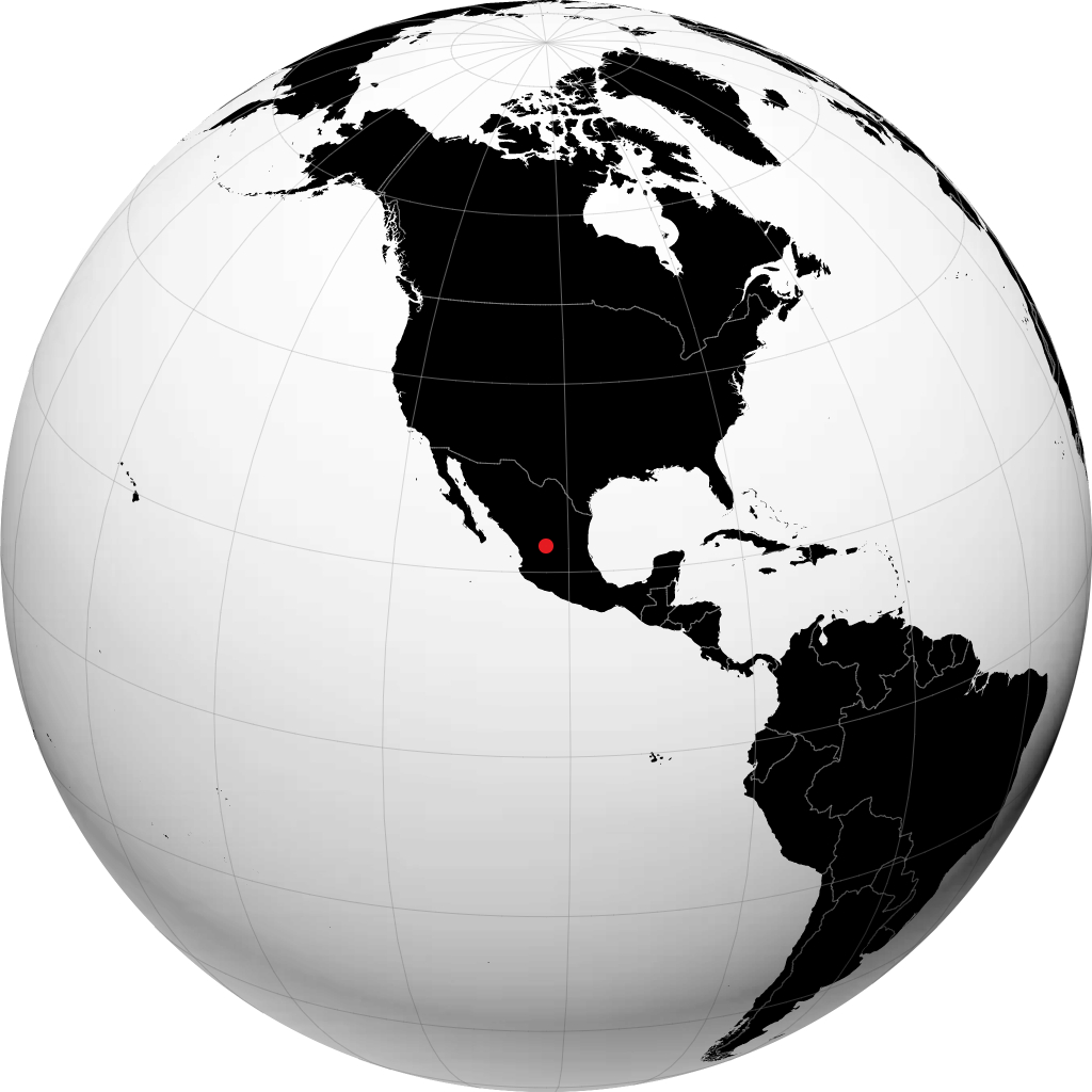 Zacatecas no globo