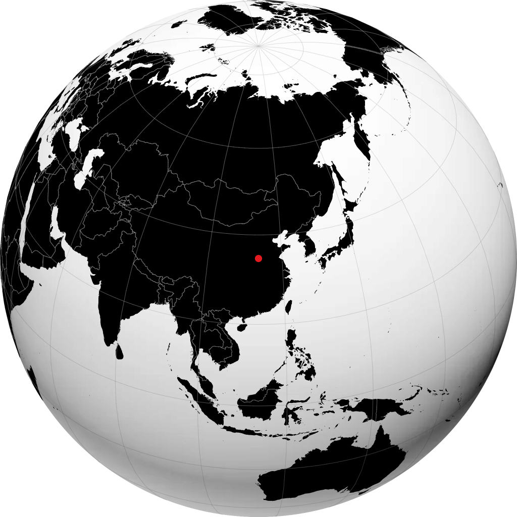 Zhengzhou no globo