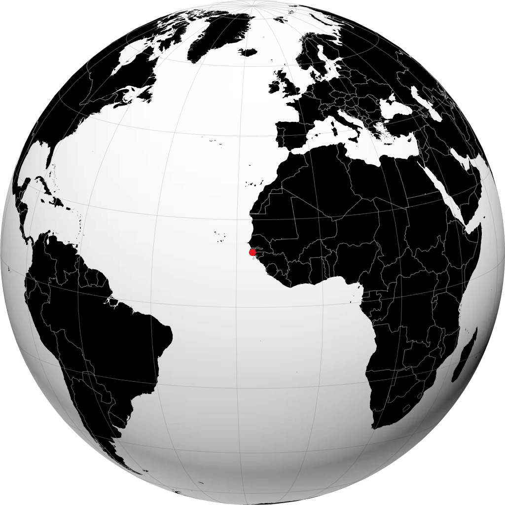Ziguinchor no globo