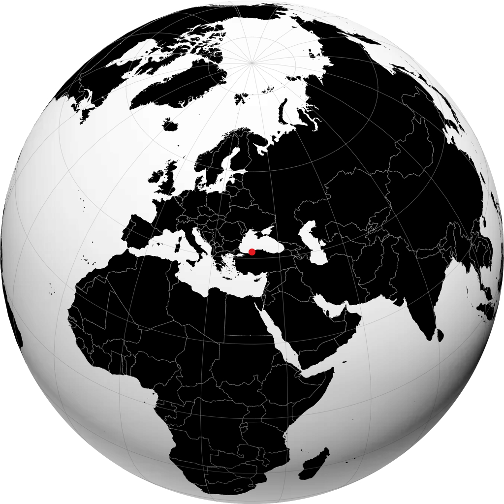 Zonguldak no globo