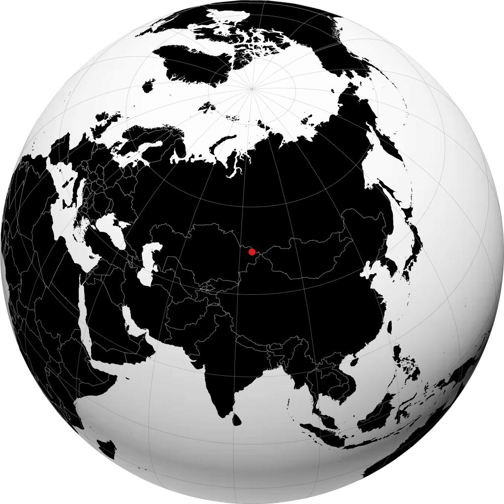 Zyryanovsk no globo